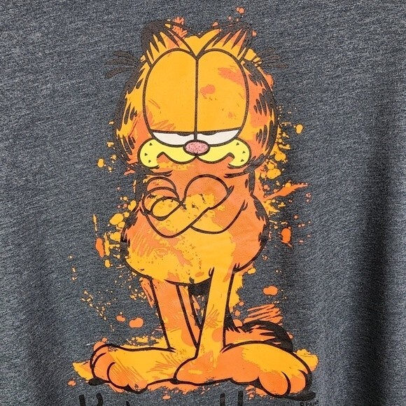 Garfield Pajama T-Shirt Camisole I'd Rather Be Sleeping Cotton Blend Nightgown M - Picture 3 of 14
